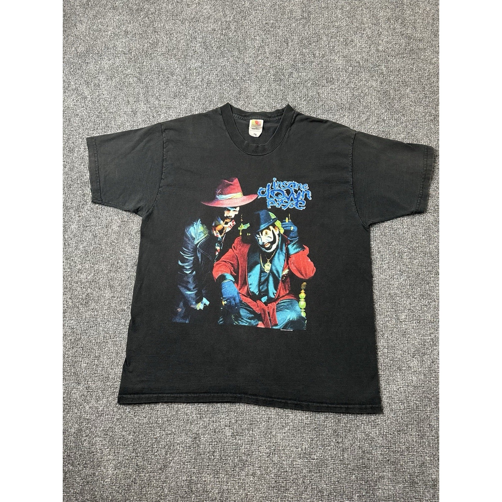 Mens T-Shirt 2000 Insane Clown Posse Big Money Hustlas Black Graphic, Size Xl